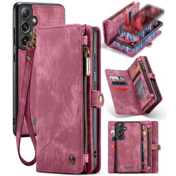 Samsung Galaxy S24 Caseme 008 2-in-1 Multifunctional Wallet Case - Red