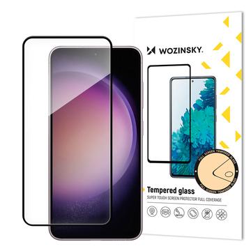 Samsung Galaxy S24 Wozinsky Super Tough Glazen Screenprotector - 9H - Zwarte Rand