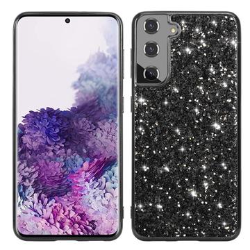 Samsung Galaxy S24+ Glitter Series Hybrid Case - Zwart