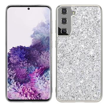 Samsung Galaxy S24+ Glitter Series Hybrid Case - Zilver