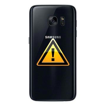 Samsung Galaxy S7 Batterij Cover Reparatie Zwart