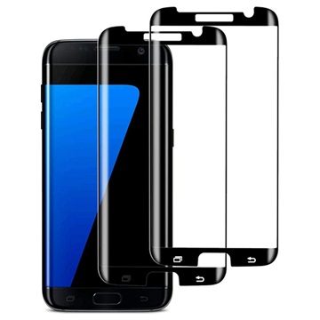 Samsung Galaxy S7 Edge FocusesTech Gebogen Gehard Glas Screenprotector - 2 St.