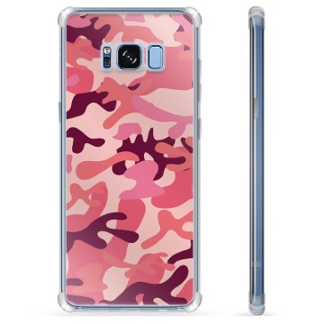 Samsung Galaxy S8+ Hybride Hoesje - Roze Camouflage