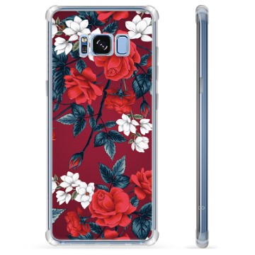 Samsung Galaxy S8+ Hybride Hoesje - Vintage Bloemen