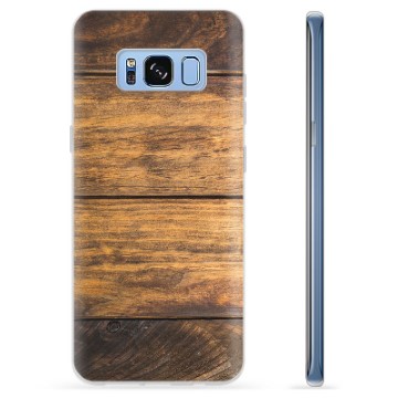 Samsung Galaxy S8+ TPU Hoesje - Hout