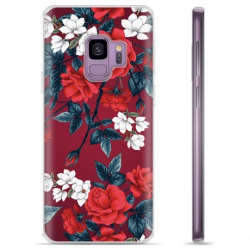 Samsung Galaxy S9 TPU Hoesje - Vintage Bloemen