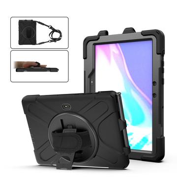 Samsung Galaxy Tab Active Pro Heavy Duty 360 Case met Draagriem - Zwart