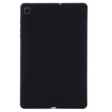 Samsung Galaxy Tab S6 Lite 2020/2022/2024 Vloeibare Siliconen Hoesje - zwart
