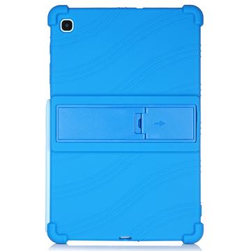 Samsung Galaxy Tab S6 Lite 2020/2022/2024 Silicone hoesje met kickstand - Blauw