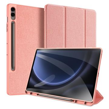 Dux Ducis - Tablet hoes geschikt voor Samsung Galaxy Tab S9 FE Plus (2023) - Domo Book Case - Auto Wake/Sleep functie - Roze