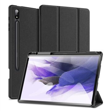 Dux Ducis - Tablet hoes geschikt voor Samsung Galaxy Tab S9 Plus (2023) - Domo Book Case - Auto Wake/Sleep functie - Zwart