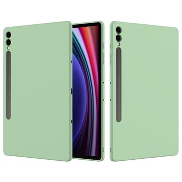 Samsung Galaxy Tab S9+/S9 FE+ Liquid Silicone Hoesje - Groen