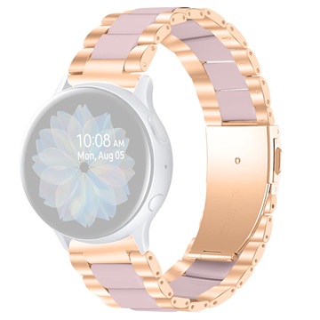 Samsung Galaxy Watch4/Watch4 klassieke roestvrijstalen band - roze / goud