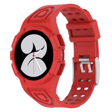 Samsung Galaxy Watch4 TPU Band met Case - 40mm - Rood