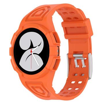 Samsung Galaxy Watch4 TPU Band met Case - 44mm - Oranje