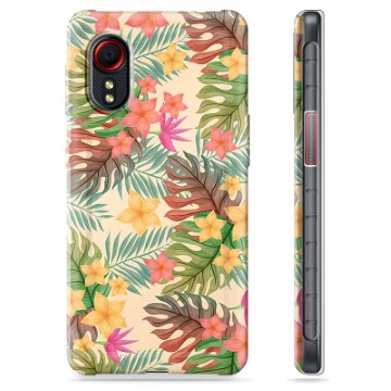 Samsung Galaxy Xcover 5 TPU Hoesje - Roze Bloemen