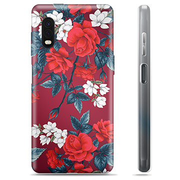 Samsung Galaxy Xcover Pro TPU Hoesje - Vintage Bloemen