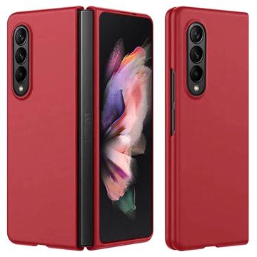 Samsung Galaxy Z Fold4 Geruberiseerd Kunststof Hoesje - Rood