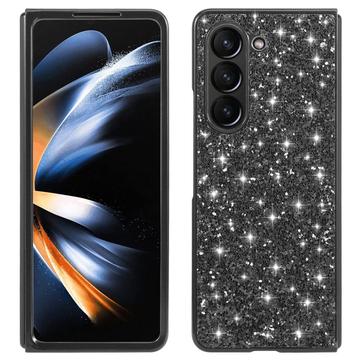 Samsung Galaxy Z Fold6 Glitter Series Hybride Hoesje - Zwart