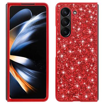 Samsung Galaxy Z Fold6 Glitter Series Hybride Hoesje - Rood