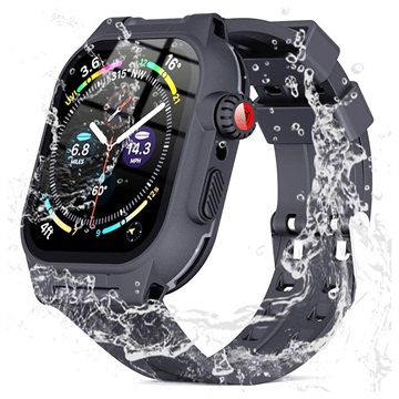 Shellbox Apple Watch Series 8/7 waterdichte behuizing - 41 mm - zwart