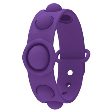 Siliconen Pop It-armband voor kinderen en volwassenen - paars
