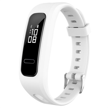 Honor Band 4 Running, Huawei Band 3e siliconen polsband - wit