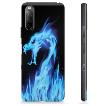 Sony Xperia 10 III TPU Case - Blue Fire Dragon