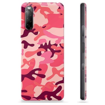 Sony Xperia 10 III TPU Case - Roze Camouflage