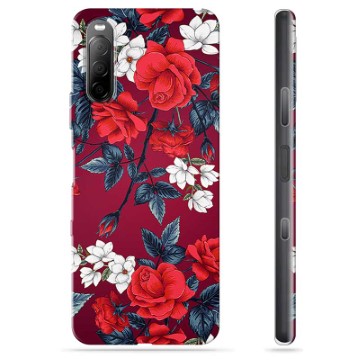 Sony Xperia 10 III TPU Hoesje - Vintage Bloemen