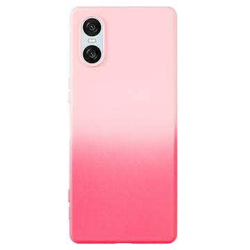Sony Xperia 10 VI Ombre TPU hoesje - Hot Pink / Roze