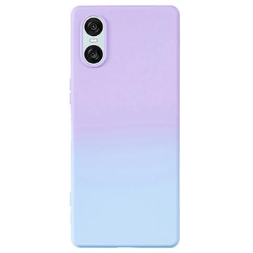 Sony Xperia 10 VI Ombre TPU hoesje - Paars / Blauw