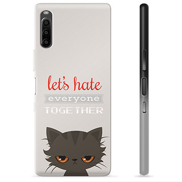 Sony Xperia L4 TPU-hoesje - Angry Cat