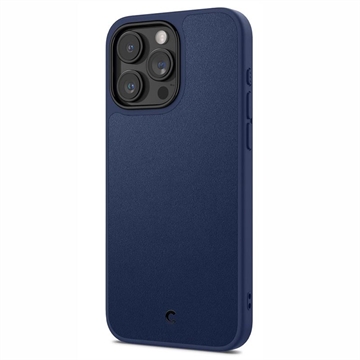 iPhone 15 Pro Spigen Cyrill Kajuk Mag Hybride Hoesje - Navy Blauw