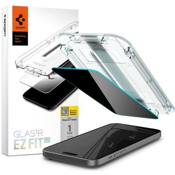 iPhone 15 Pro Spigen Glas.tR Ez Fit Privacy Screenprotector