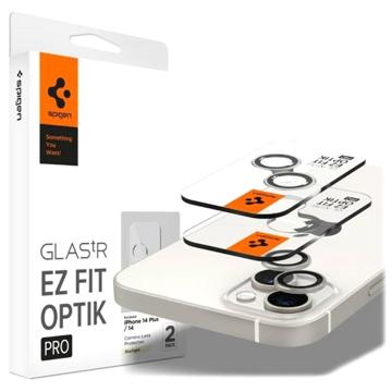 Spigen Glas.tR Ez Fit Optik Pro iPhone 14/14 Plus Lens Glazen Protector - Sterrenlicht