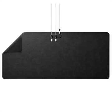 Spigen LD302M Bureauonderlegger met Magnetische Kabelhouder - 90 x 40 cm - Zwart