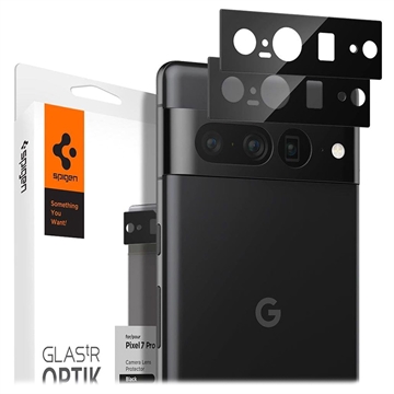Spigen Optik Google Pixel 7 Pro Camera Lens Protector (2-Pack) Zwart