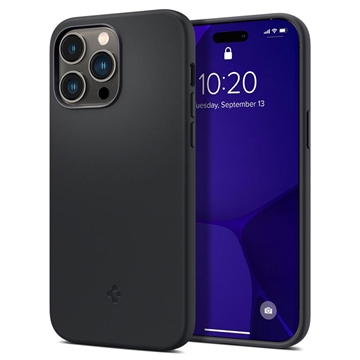 Spigen - Silicone Fit Mag Hoesje iPhone 14 Pro - zwart