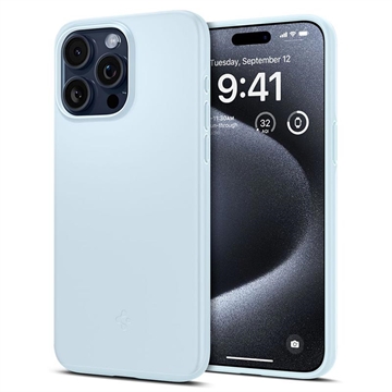 iPhone 15 Pro Spigen Thin Fit Hybride Hoesje - Lichtblauw