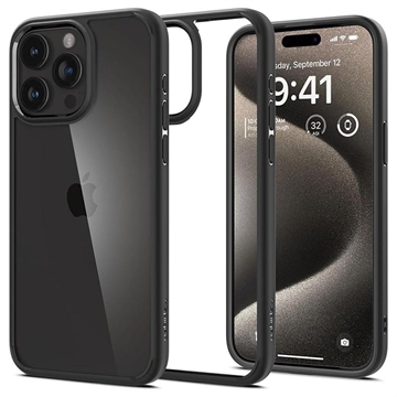 Spigen - Apple iPhone 15 Pro hoesje - Ultra Hybrid - Zwart