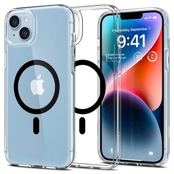 Spigen Ultra Hybrid Mag iPhone 14 Plus Case - Zwart / Doorzichtig