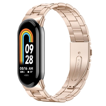 Xiaomi Smart Band 8 roestvrijstalen band - Rose Gold