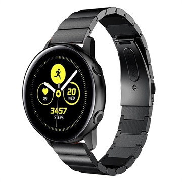 Samsung Galaxy Watch Active roestvrijstalen band - zwart