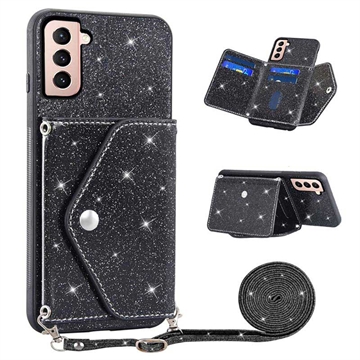 Stardust Samsung Galaxy S23 5G Cover met Kaarthouder - Zwart