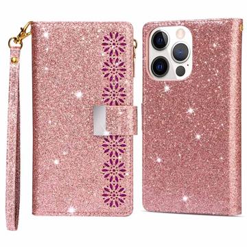 Starlight Series iPhone 14 Pro Max Portemonnee Hoesje - Rose Goud