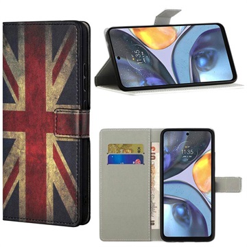 Style Series Motorola Moto G22 Wallet Case - Union Jack