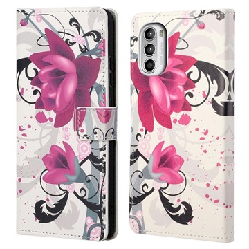 Style Series Motorola Moto G52 Wallet Case - Elegant Lotus