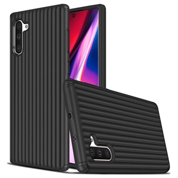 Suitcase Series Samsung Galaxy Note10 Hybrid Case - Zwart