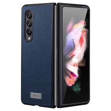 Samsung Galaxy Z Fold4 Sulada Luxury Series Hybride Hoesje - Blauw